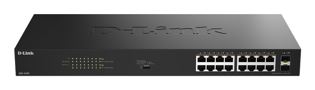 D-Link 18-Port Gigabit Unmanaged PoE Switch