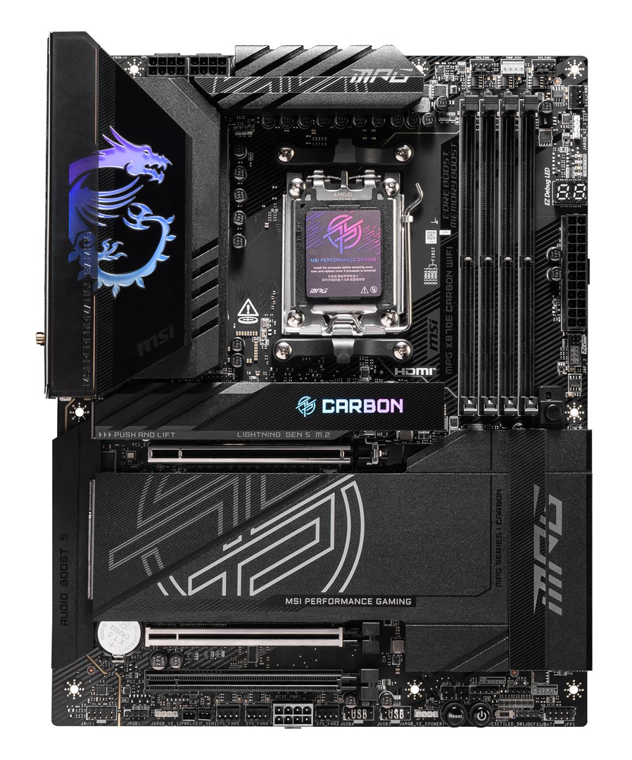 MSI MPG X870E CARBON WIFI motherboard AMD X870E Socket AM5 ATX
