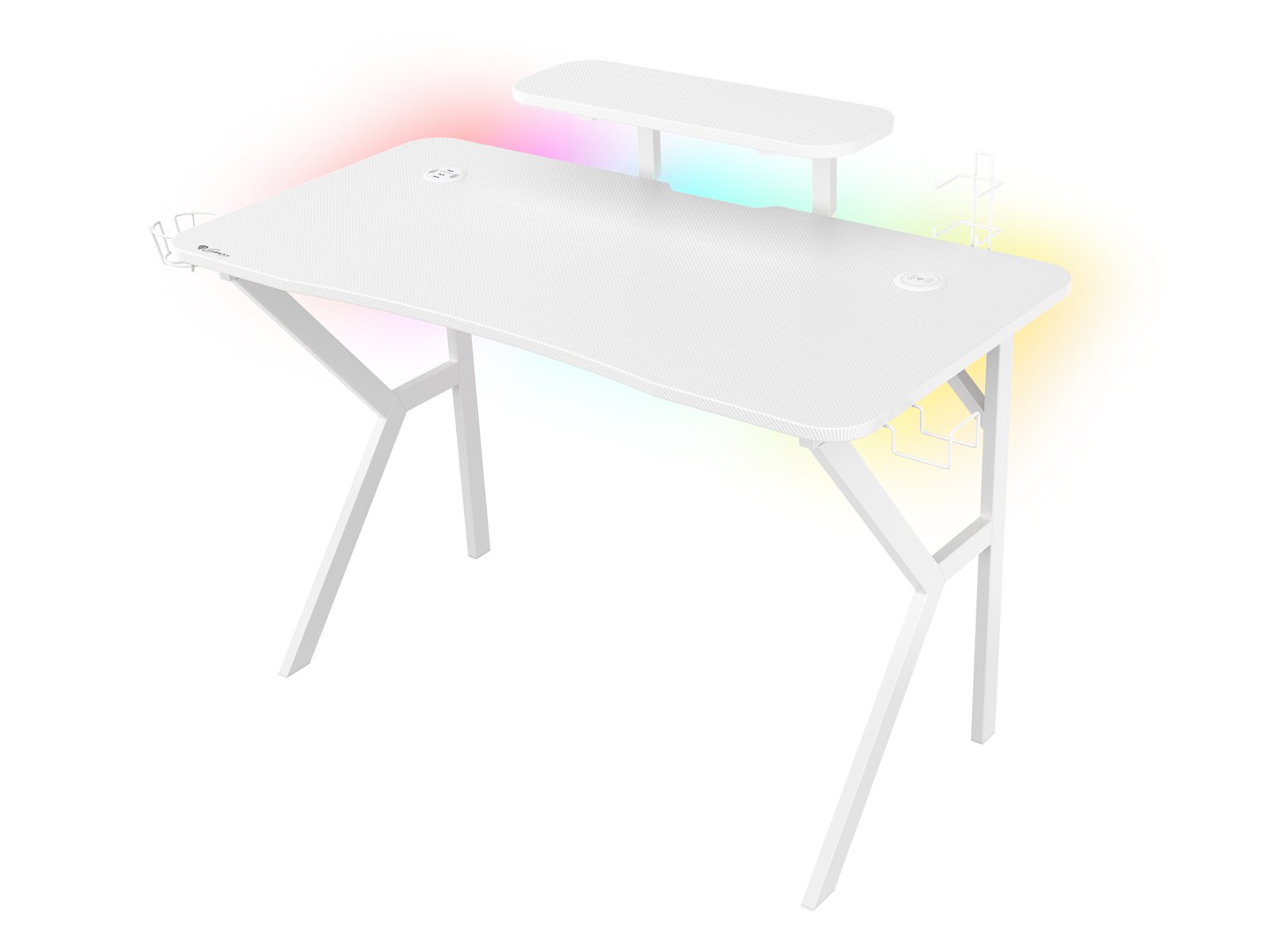 Genesis Gaming Tisch HOLM 320 RGB weiĂź (120cm x 75cm)