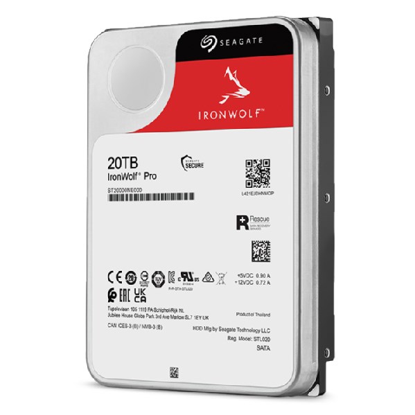 Seagate IronWolf Pro ST20000NT001 internal hard drive 20 TB 7200 RPM 256 MB 3.5" - Afbeelding 5