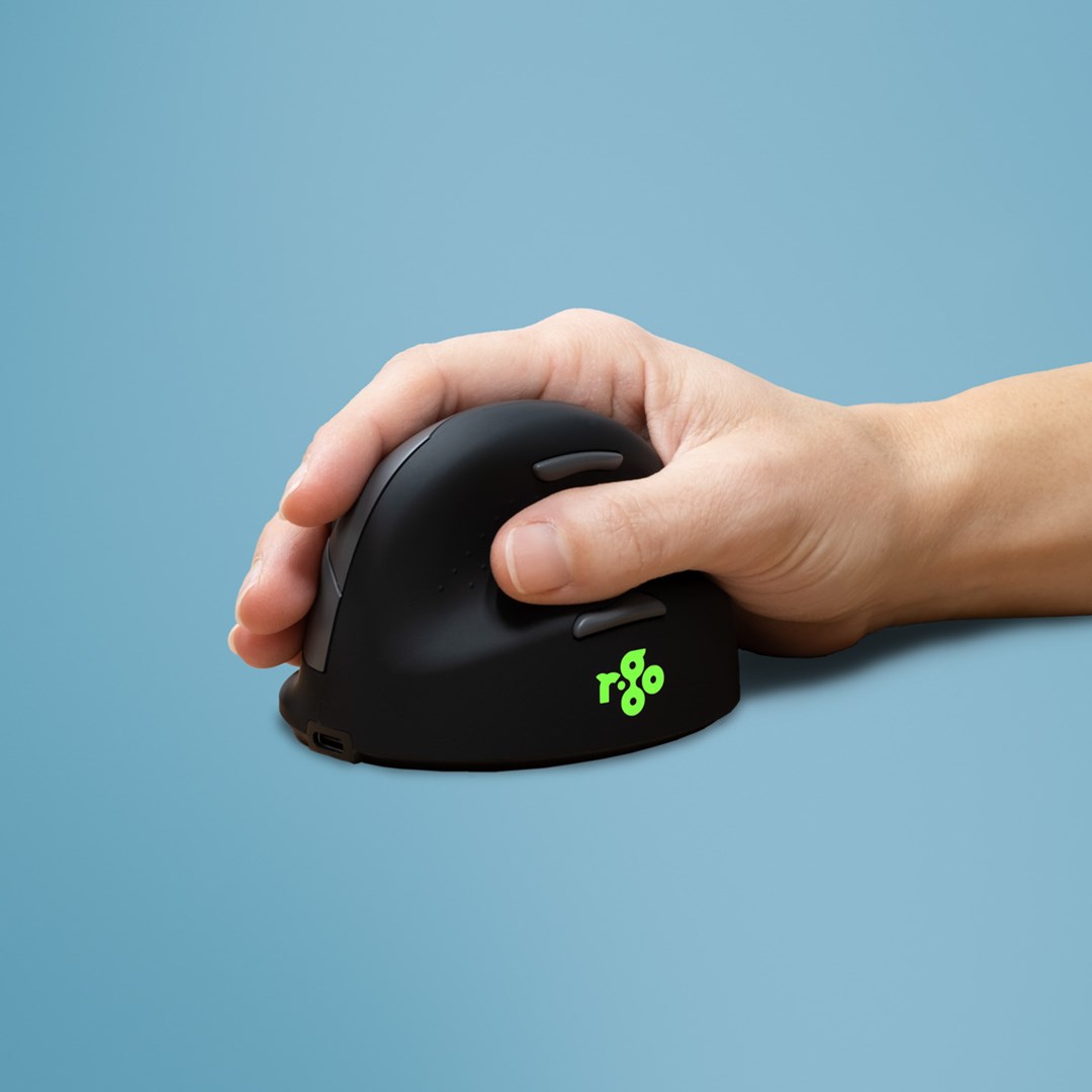 R-Go Mouse HE ergonomic right-hand Bluetooth black/silver retail