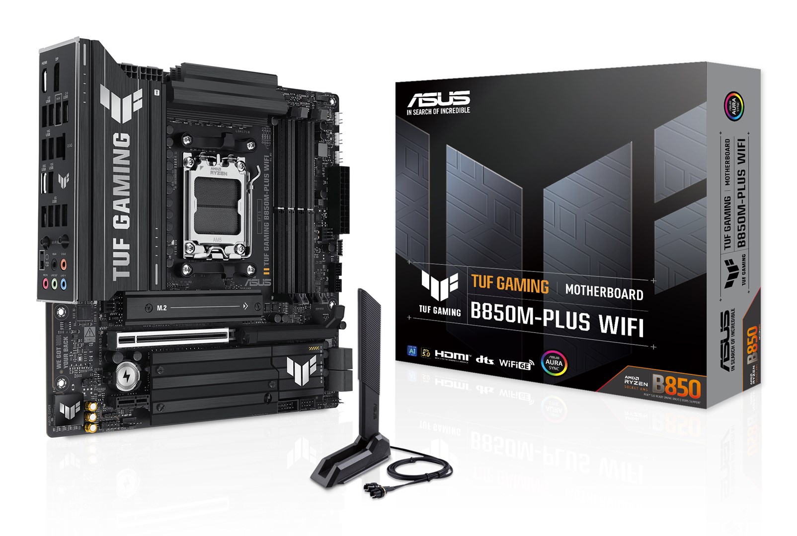 ASUS TUF GAMING B850M-PLUS WIFI AMD B850 Socket AM5 micro ATX