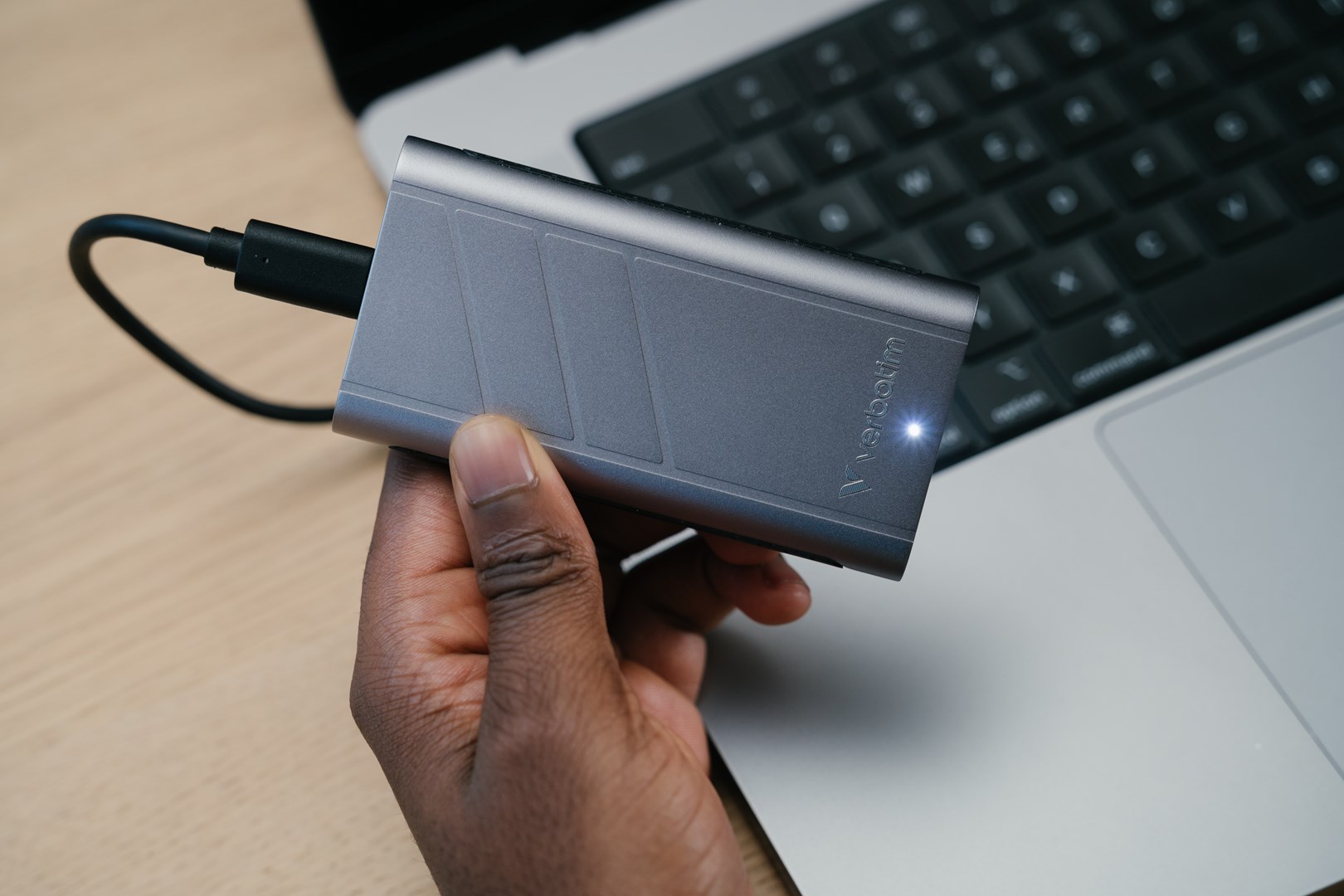 Verbatim TurboMetal SSD USB4 2TB USB Type-C USB4 Gen 2x2 Silver - Afbeelding 5