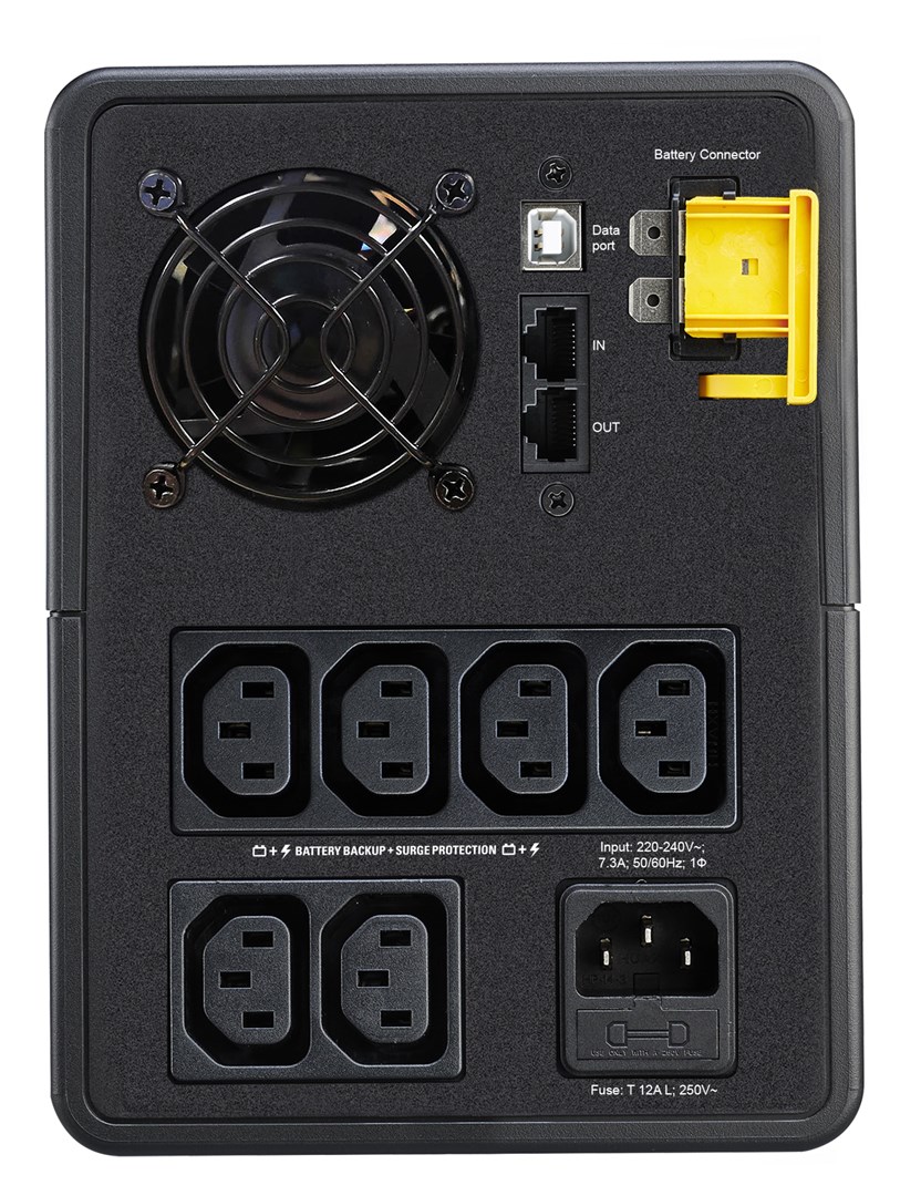 APC BX1600MI uninterruptible power supply (UPS) Line-Interactive 1.6 kVA 900 W 6 AC outlet(s) - Afbeelding 3