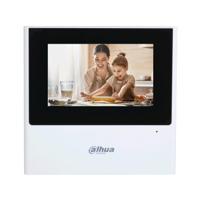 Dahua Monitor: 4.3" TFT touch screen, 480x272 resolution, IP surveillance, integrated alarm system, VTH2611L-WP