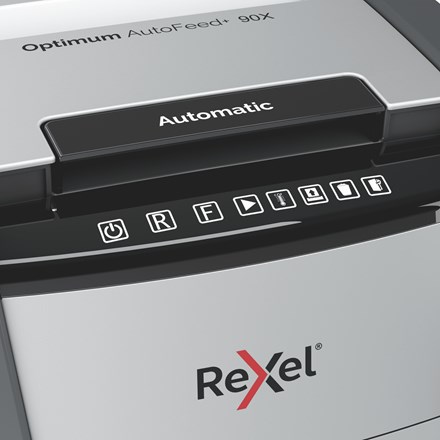 Rexel AutoFeed+ 90X paper shredder Cross shredding 55 dB Black, Grey - Afbeelding 4