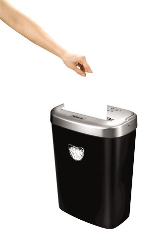 Fellowes 53C paper shredder Cross shredding 22 cm Black - Afbeelding 3