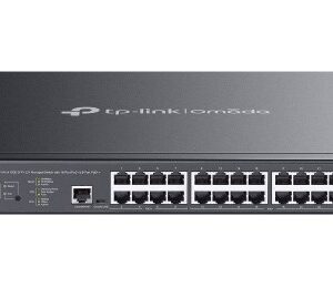 TP-Link Omada SG3428XMPP network switch Managed L2+ Gigabit Ethernet (10/100/1000) Power over Ethernet (PoE) 1U Black