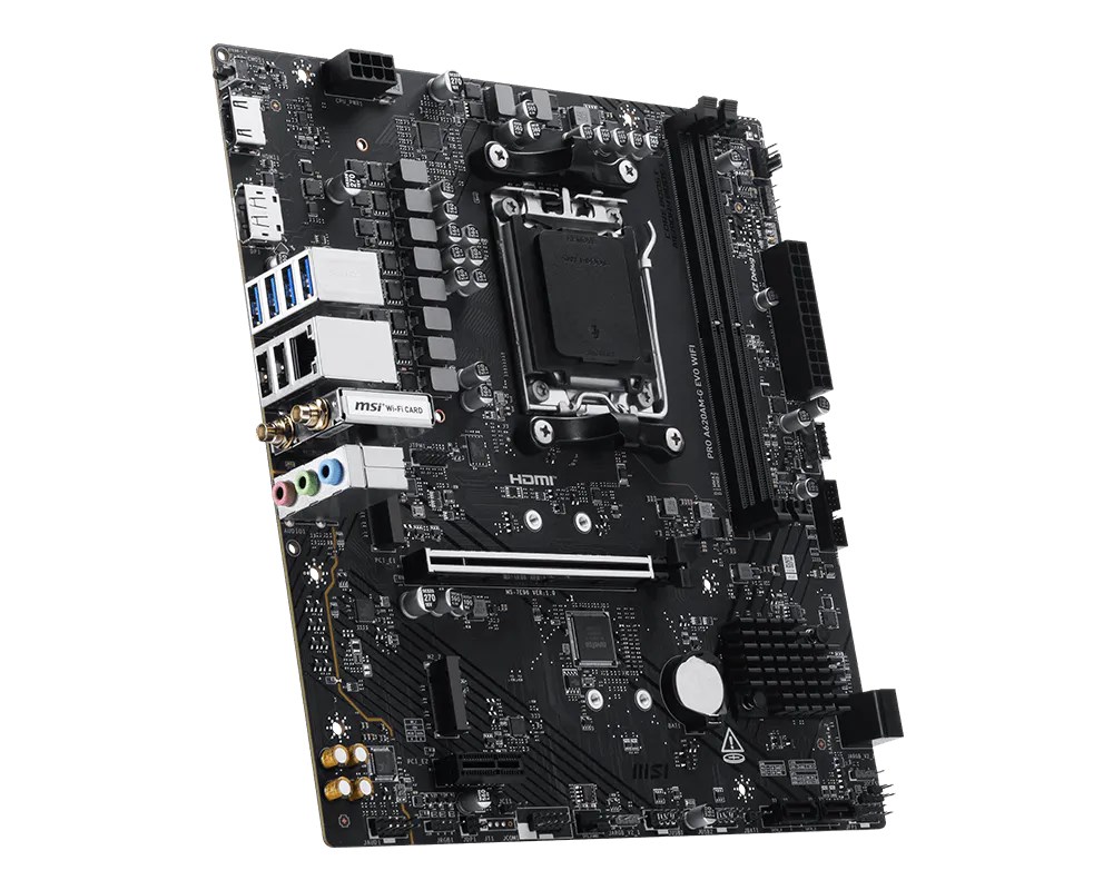 MSI Pro A620AM-G EVO WIFI AMD A620A Socket AM5 micro ATX - Afbeelding 3