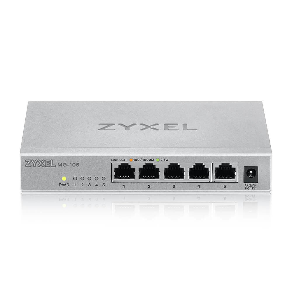 Zyxel XMG-105 Unmanaged 2.5G Ethernet (100/1000/2500) Grey - Afbeelding 2