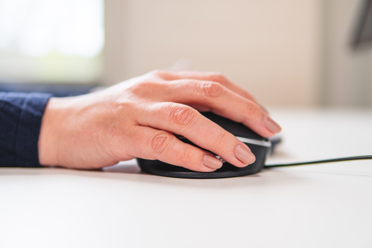 BakkerElkhuizen Oyster Wired mouse Office Ambidextrous USB Type-A Laser 1200 DPI - Afbeelding 7