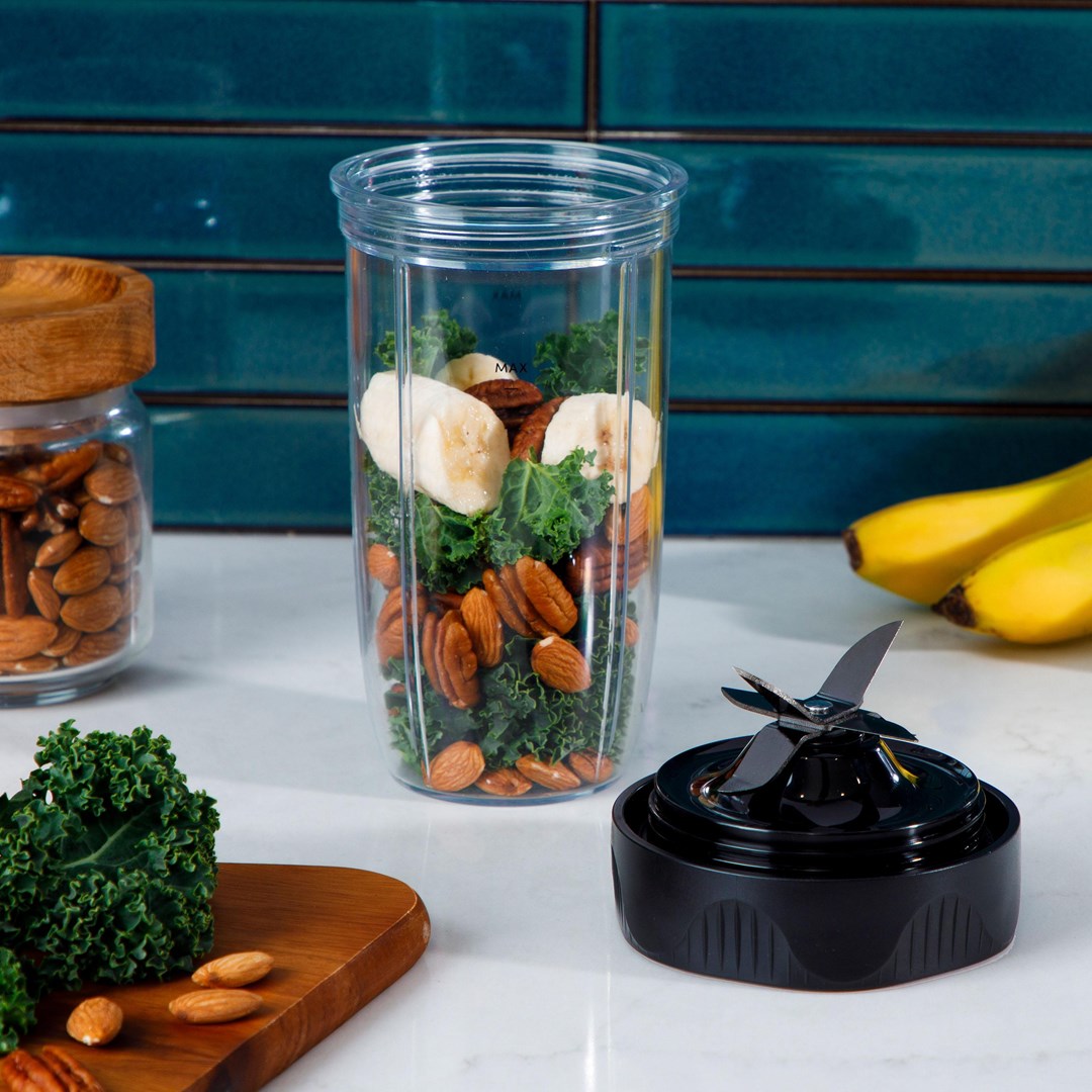 NutriBullet NB1206DGCC blender 0.9 L Tabletop blender 1200 W Black, Transparent - Afbeelding 8