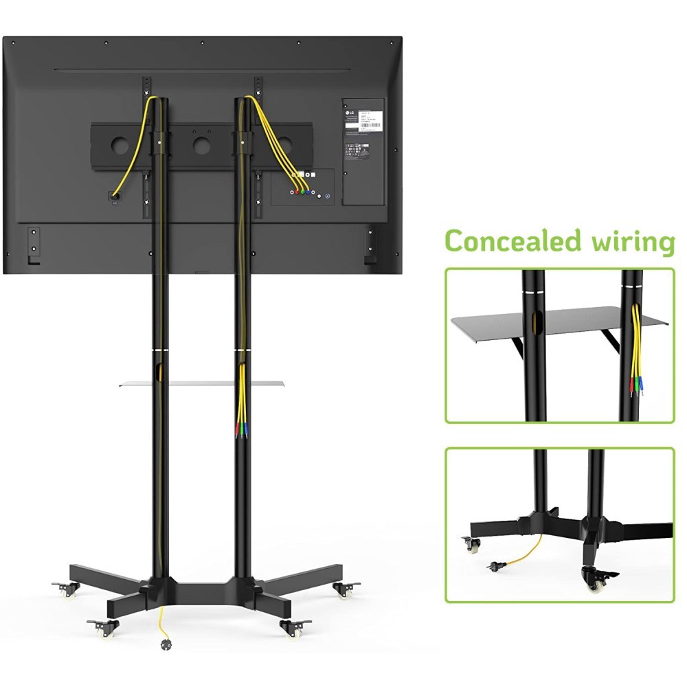 Techly Floor Trolley with Shelf Support LCD / LED / Plasma 30-65" ICA-TR6 - Afbeelding 10