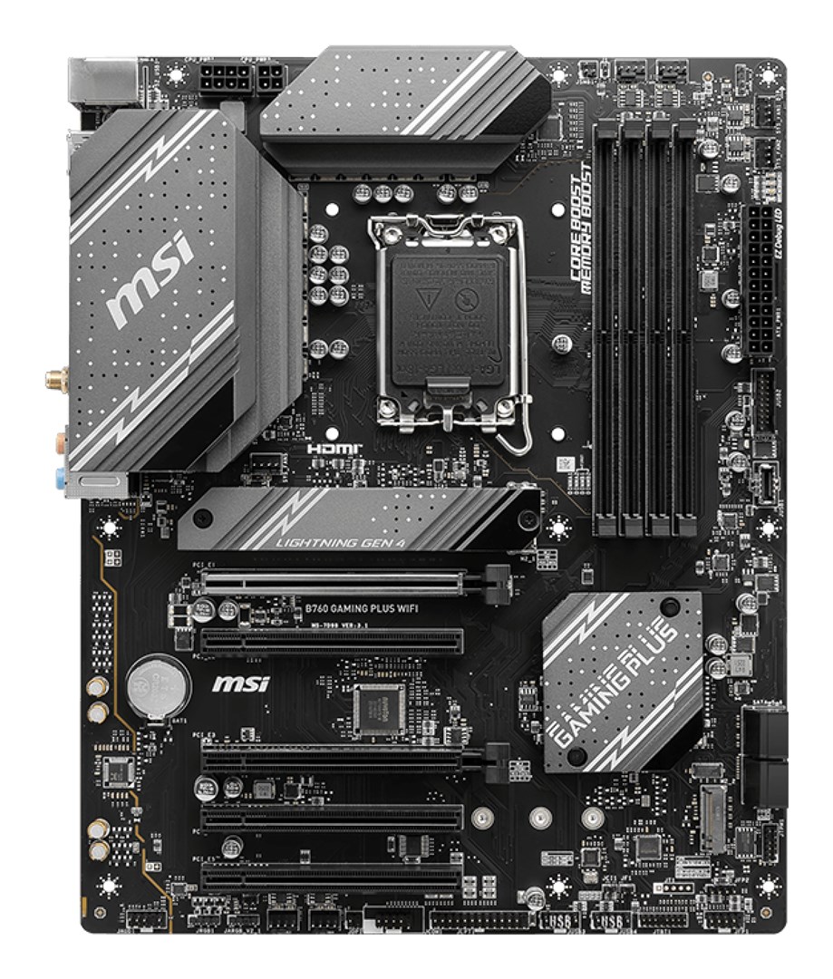 MSI B760 GAMING PLUS WIFI motherboard Intel B760 LGA 1700 ATX - Afbeelding 3
