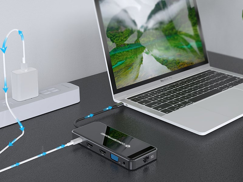 Conceptronic DONN15G laptop dock/port replicator Wired USB 3.2 Gen 1 (3.1 Gen 1) Type-C Grey - Afbeelding 9