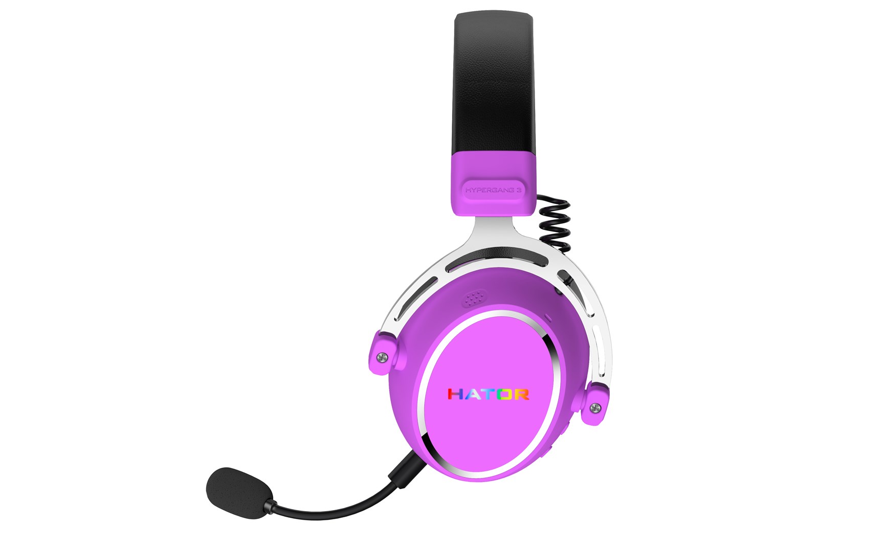 HATOR Hypergang 3 Wireless Headset Head-band Gaming USB Type-C / USB Type-A Bluetooth Violet - Afbeelding 5