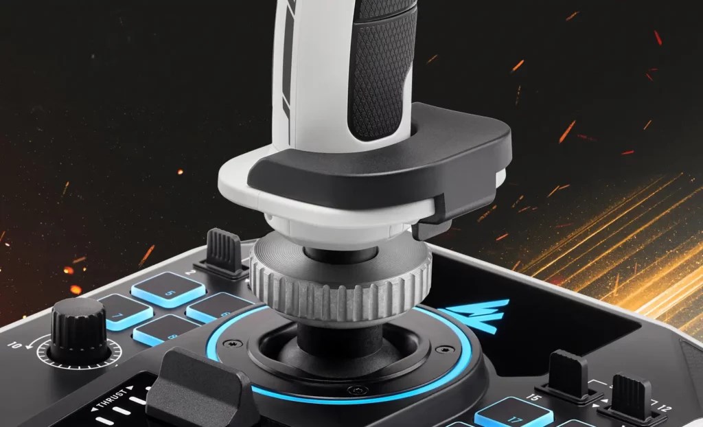 Thrustmaster Sol-R 1 Flightstick Black, White USB Analogue / Digital PC - Afbeelding 5