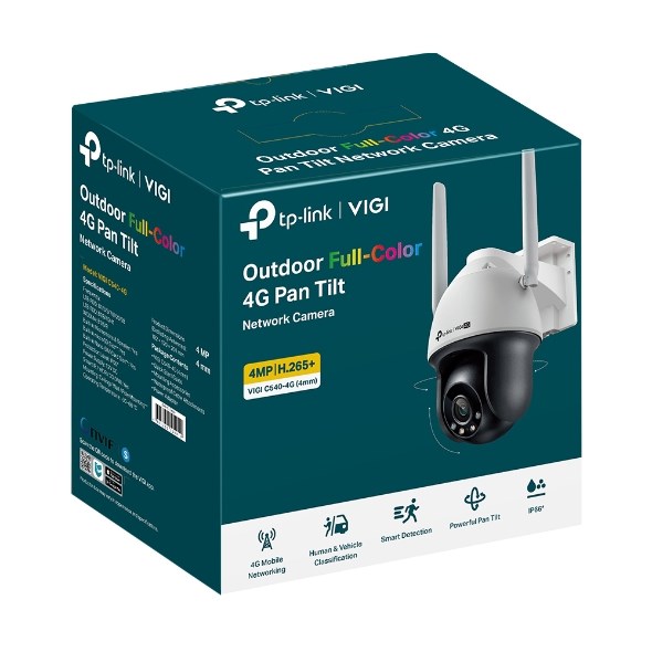 TP-Link IPCam VIGI C540-4G(4mm) 4MP 4G LTE Full-Color - Afbeelding 3