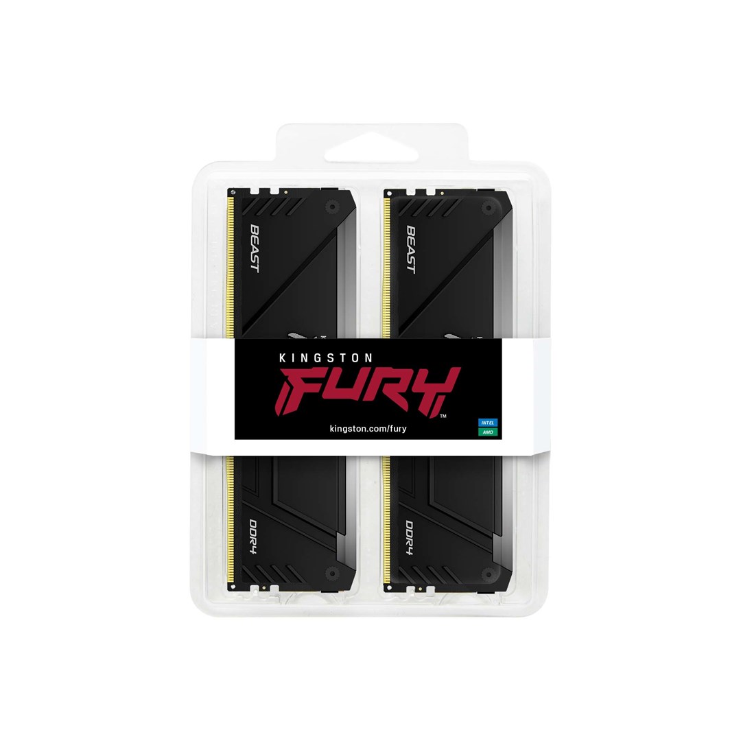 Kingston Technology FURY Beast 32GB 3600MT/s DDR4 CL18 DIMM (Kit of 2) RGB - Afbeelding 3