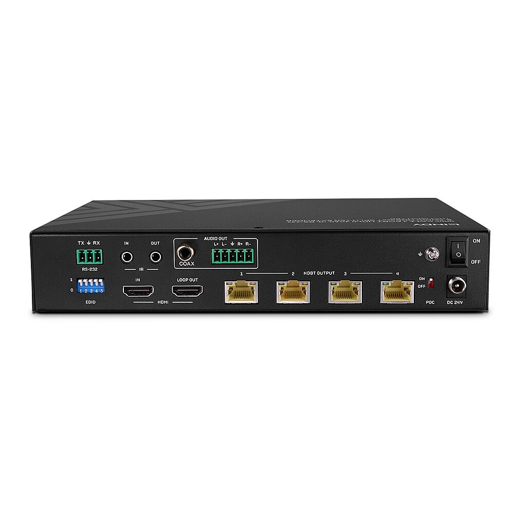 Lindy 100m Cat.6 4 Port HDMI 4K60 HDBT Splitter Extender - Afbeelding 5