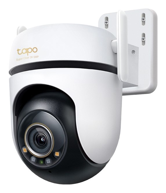 TP-Link Outdoor Pan/Tilt Security Wi-Fi Camera SPEC: 3K 5MP (2880x1620), 2.4 GHz, 2 × External Antennas, 1 × Ethernet Port, Horizontal 360º