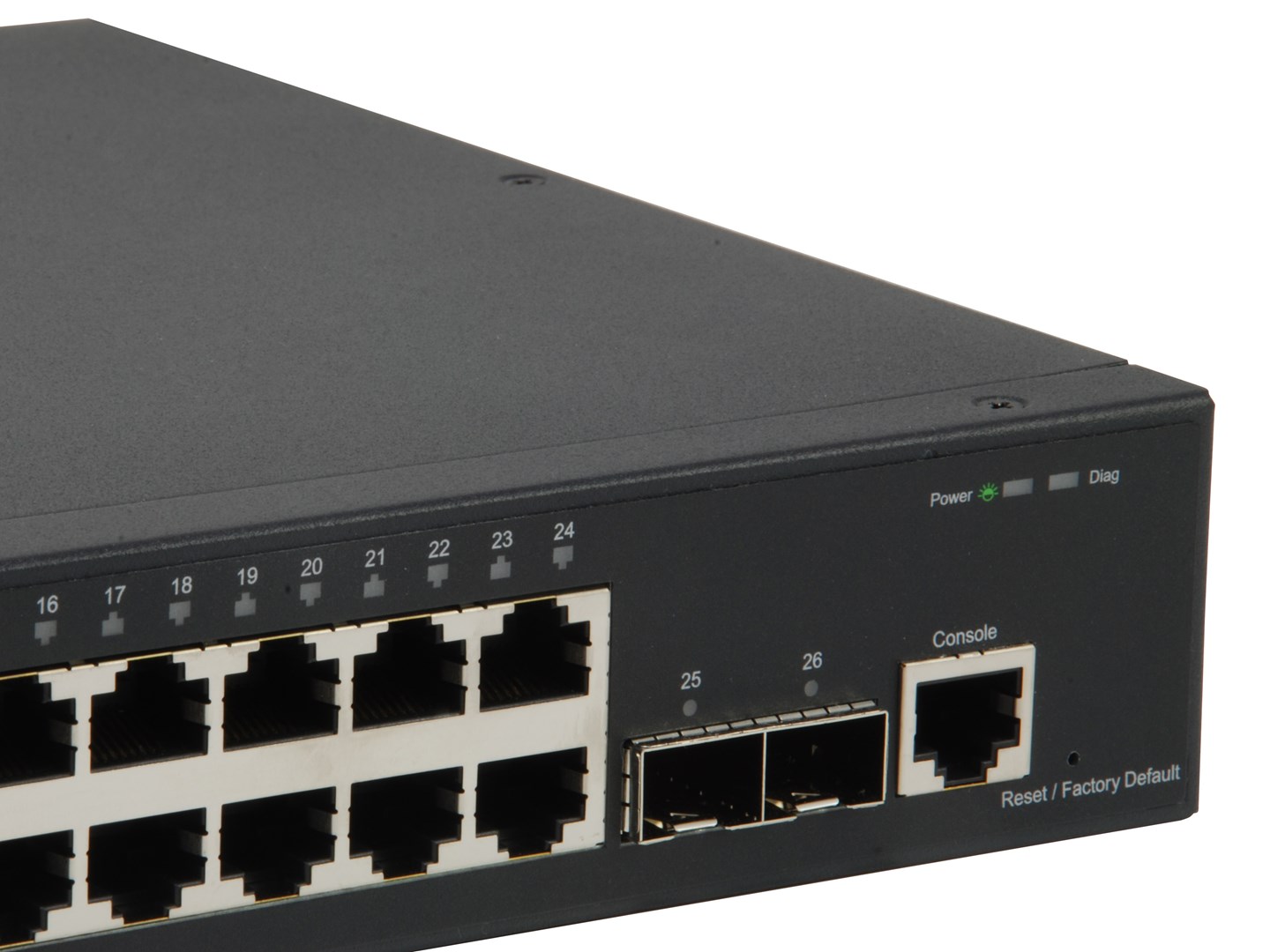 LevelOne KILBY 26-Port L2 Managed Gigabit Switch, 2 x 10GbE SFP+ - Afbeelding 5