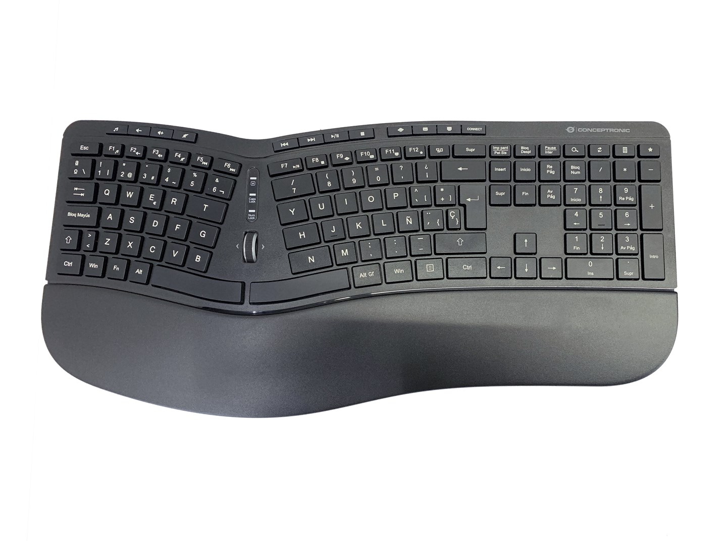 Conceptronic ORAZIO ERGO Wireless Ergonomic Keyboard & Mouse Kit, Spanish layout - Afbeelding 3