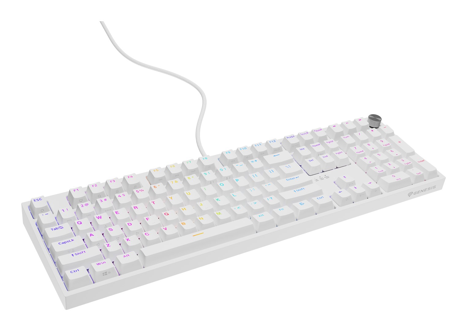 GENESIS NKG-2300 keyboard Universal USB QWERTY English White