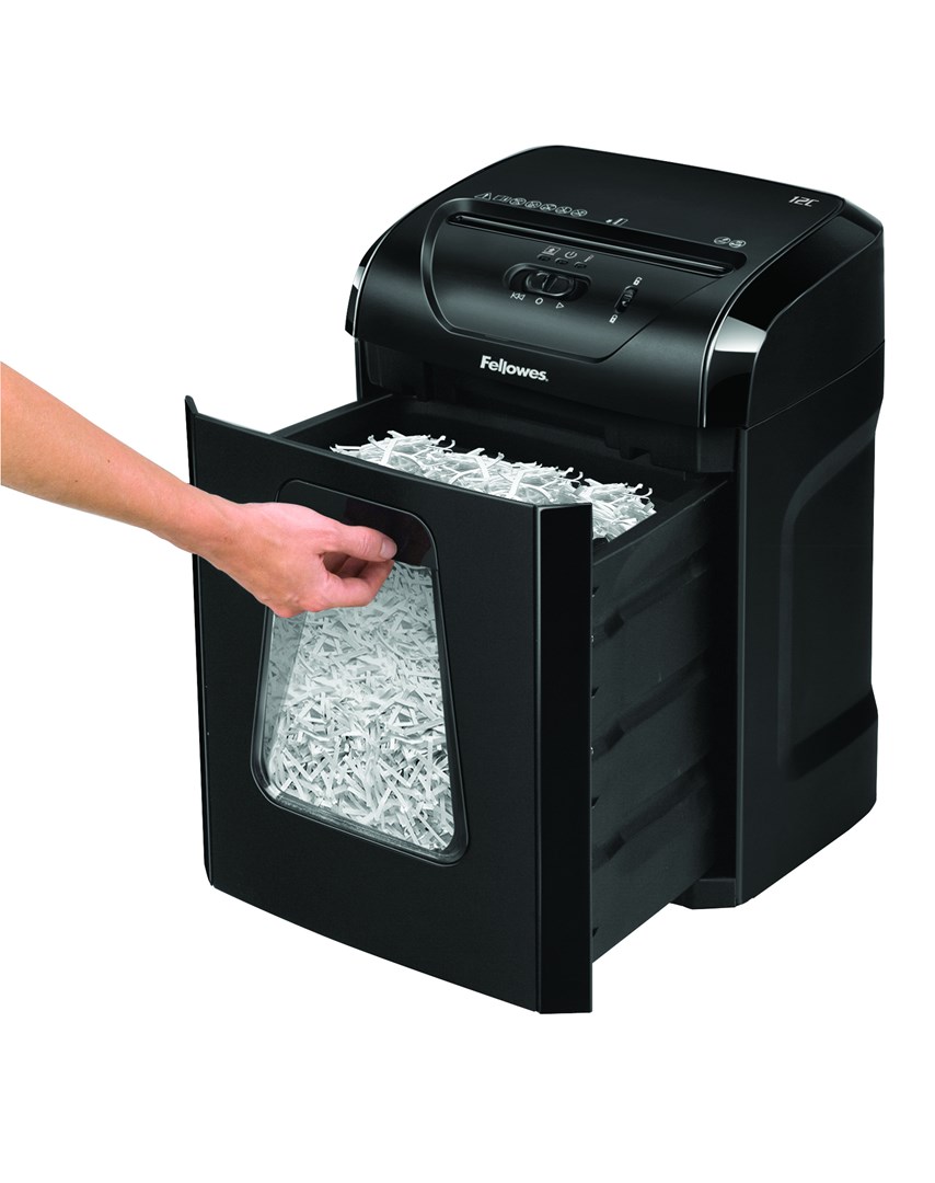 Fellowes Aktenvernichter Powershred 12C schwarz - Afbeelding 7