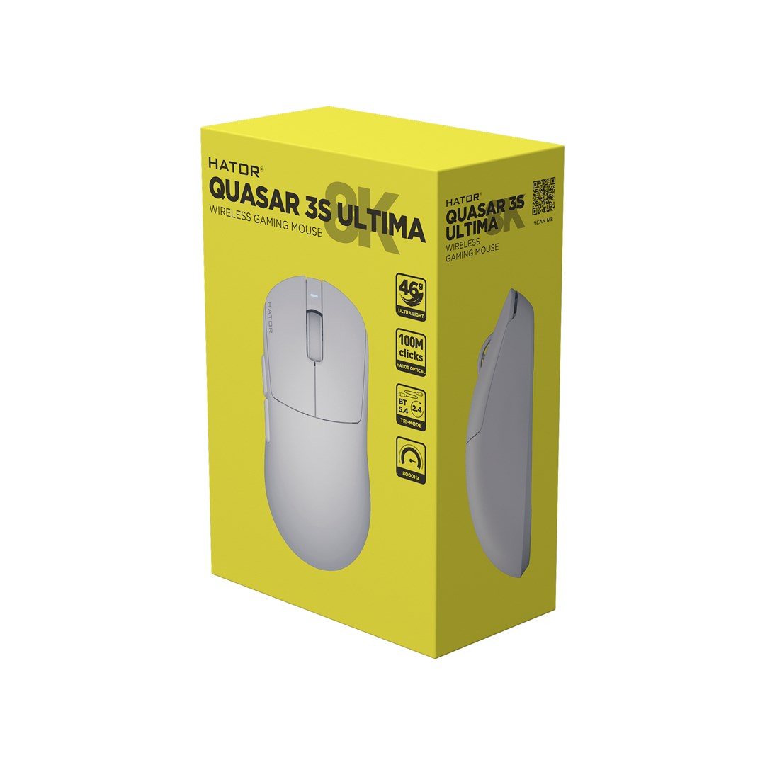 HATOR Quasar 3S Ultima 8K Wireless, White - Afbeelding 7