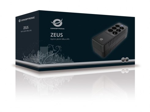 Conceptronic ZEUS 650VA 360W Office UPS - Afbeelding 4