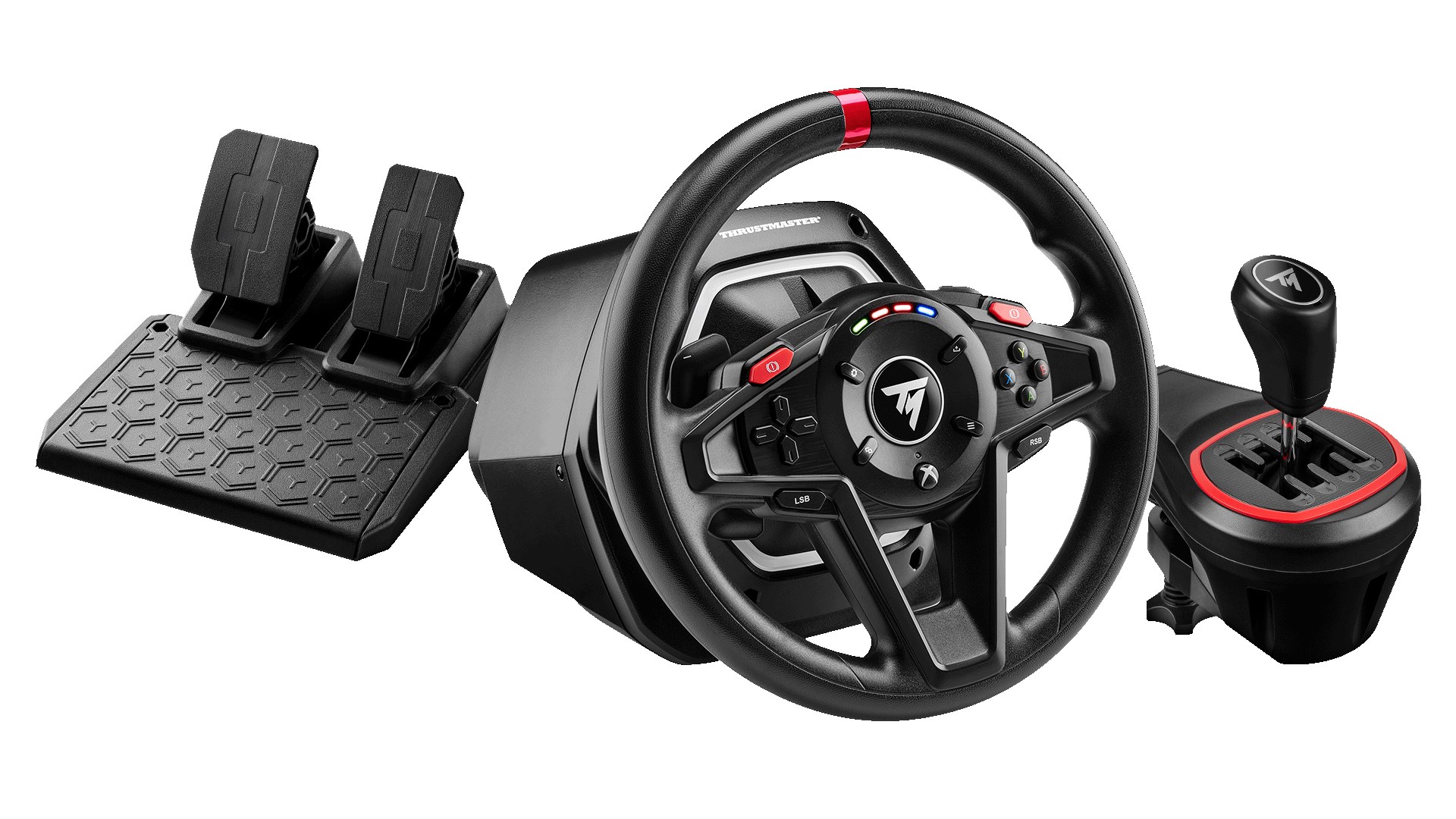 Thrustmaster T128 Shifter Pack Black USB Steering wheel + pedals + shifter Analogue / Digital PC, Xbox One, Xbox One S, Xbox One X, Xbox Series S, Xbox Series X