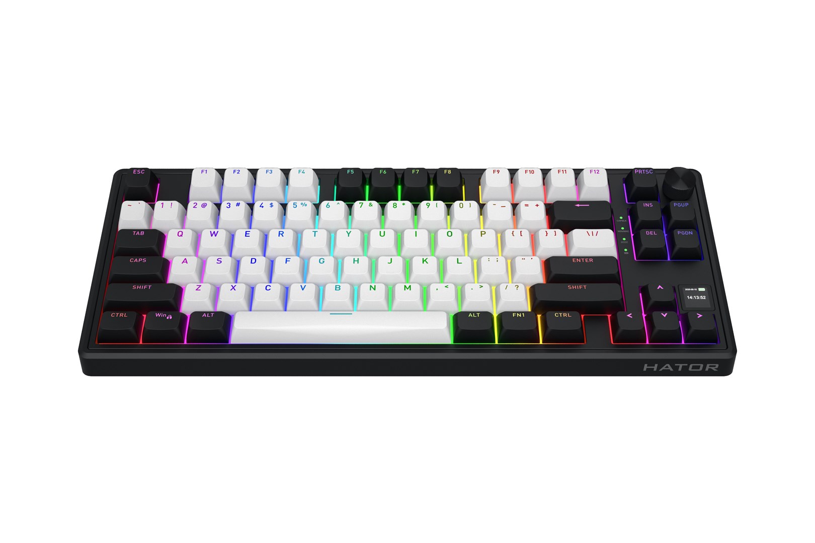 HATOR Skyfall 80 MAG ULTIMA 8K wireless keyboard Gaming USB + RF Wireless + Bluetooth QWERTY US English Black, White - Afbeelding 8