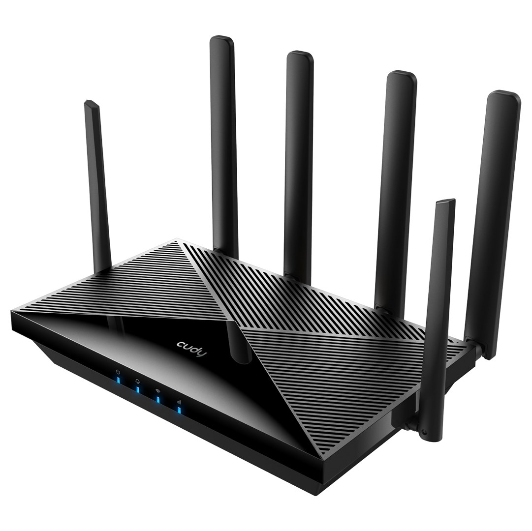 Cudy P5 wireless router Gigabit Ethernet Dual-band (2.4 GHz / 5 GHz) 5G Black - Afbeelding 2