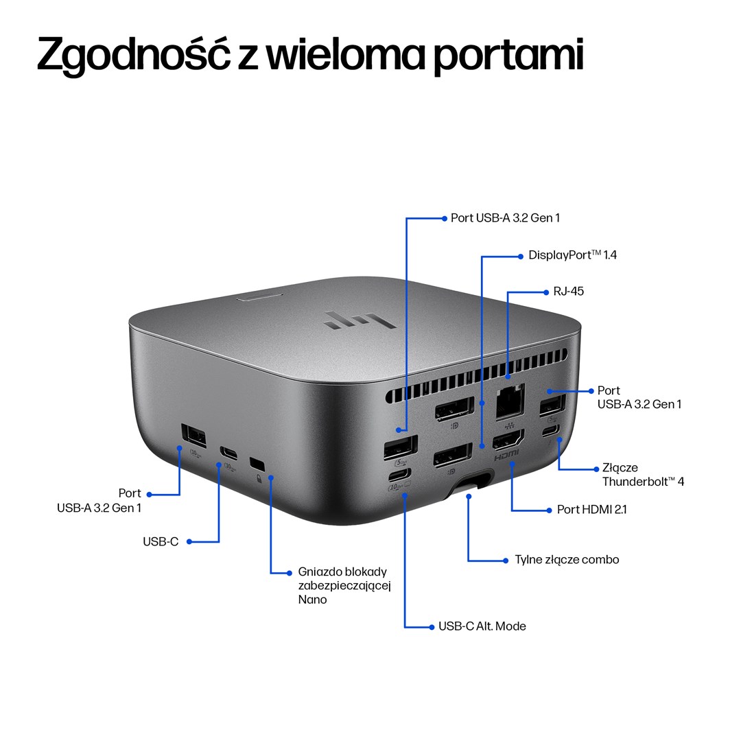 HP Thunderbolt 4 Ultra 180W G6 Dock - Afbeelding 5