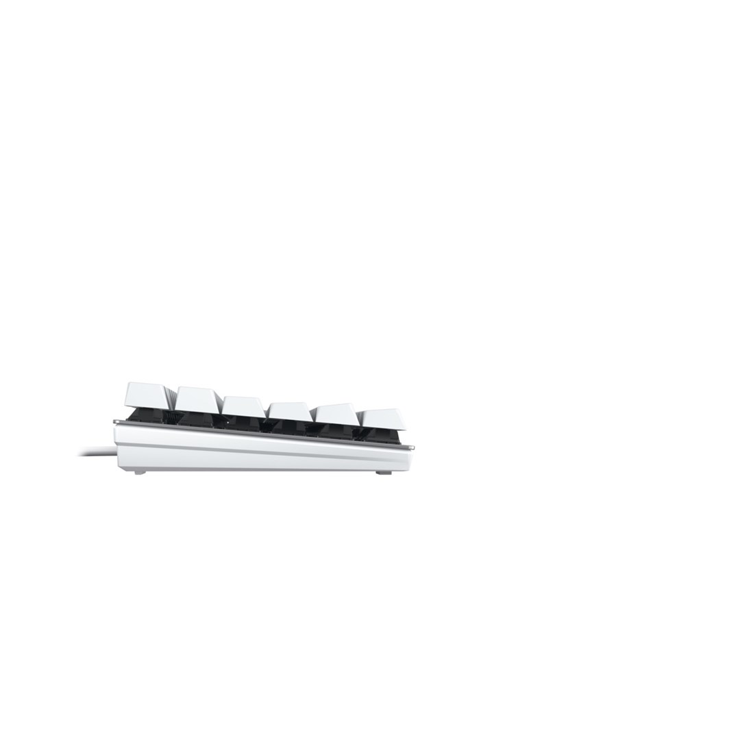CHERRY KC 200 MX keyboard Universal USB QWERTZ German Silver, White - Afbeelding 5