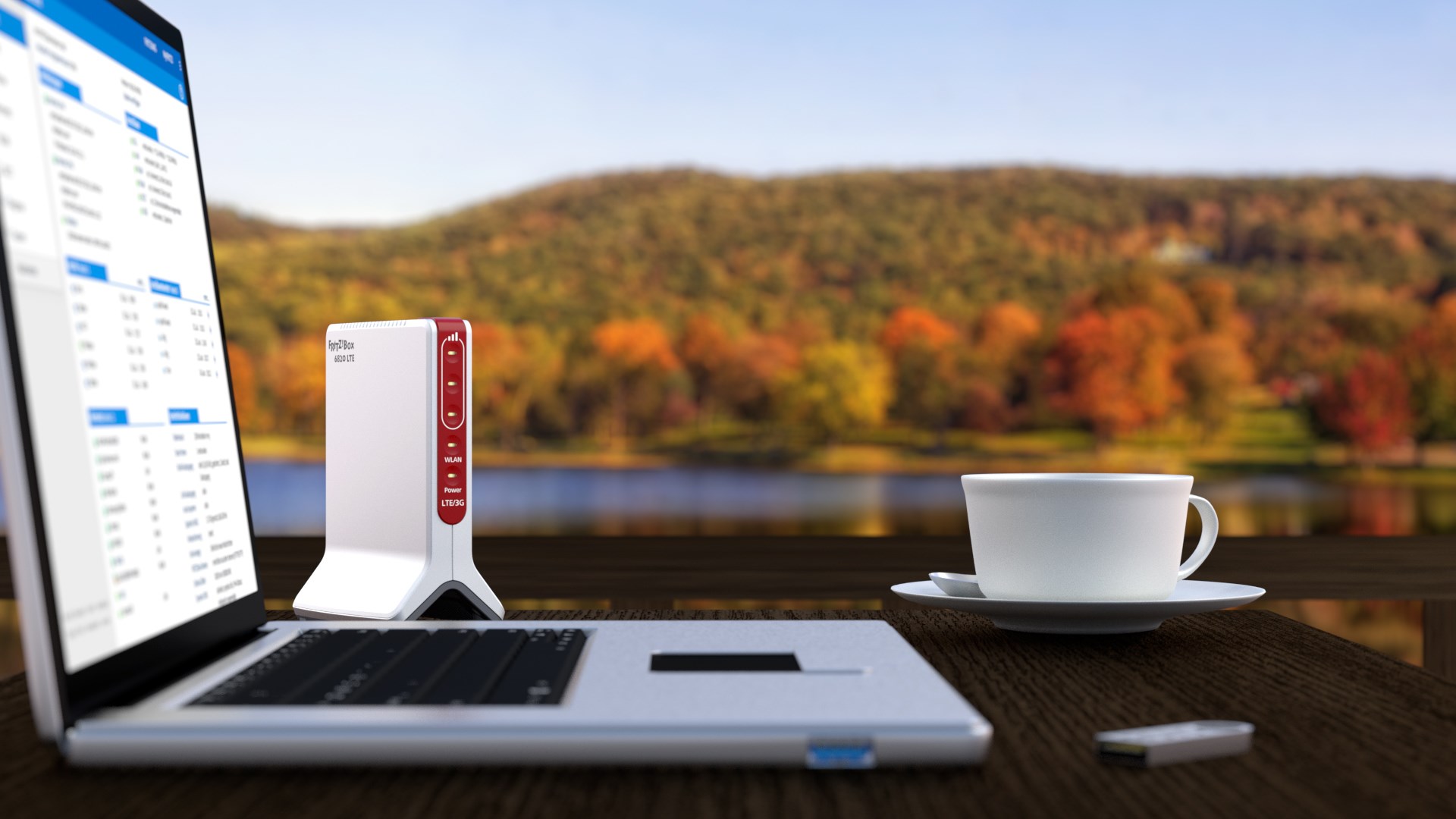 Box FRITZ! 6820 LTE wireless router Gigabit Ethernet Single-band (2.4 GHz) 4G White - Afbeelding 4