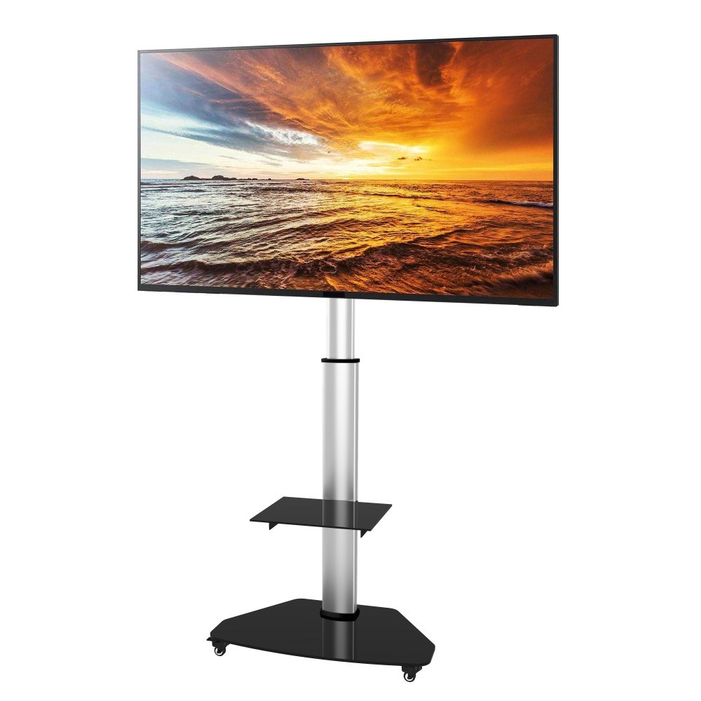 Techly Floor Stand with Shelf Trolley TV LCD/LED/Plasma 37-70" Silver - Afbeelding 5