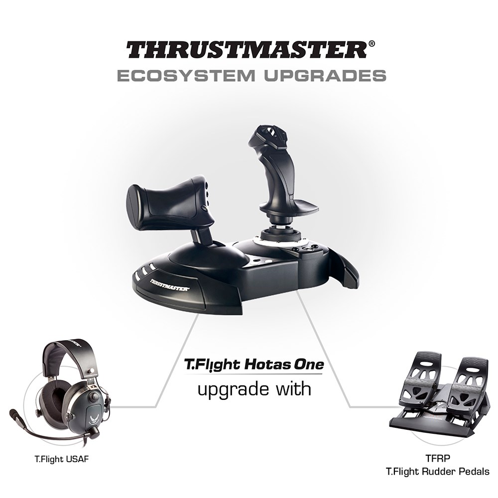 Thrustmaster T.Flight Hotas One Black USB Flight Sim Analogue / Digital PC, Xbox One, Xbox One S, Xbox One X - Afbeelding 7