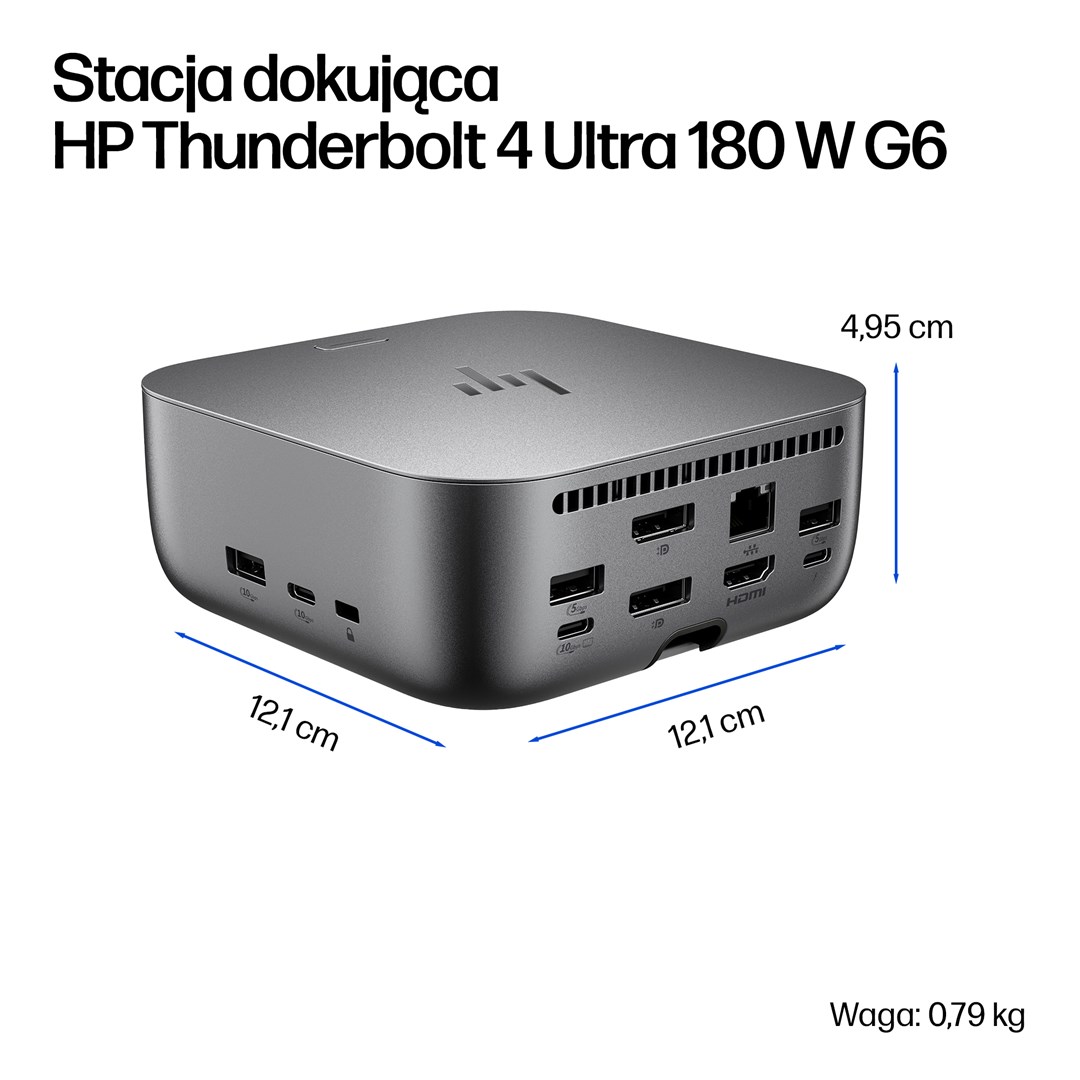 HP Thunderbolt 4 Ultra 180W G6 Dock New Repack/Repacked - Afbeelding 4