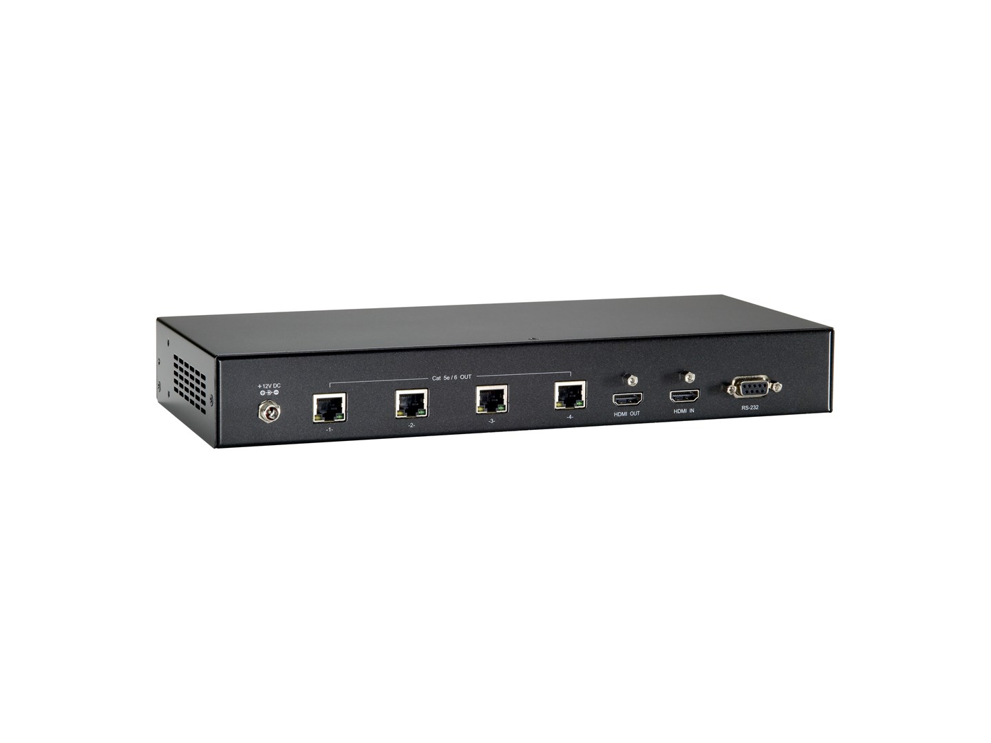 LevelOne HDMI over Cat.5 Transmitter, HDBaseT, 100m, 4 Channel Outputs, 802.3af PoE