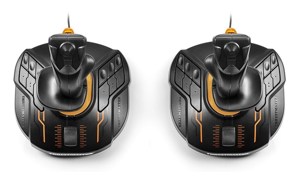 Thrustmaster T.16000M FCS SPACE SIM DUO Black, Orange USB Flightstick Analogue / Digital PC - Afbeelding 5