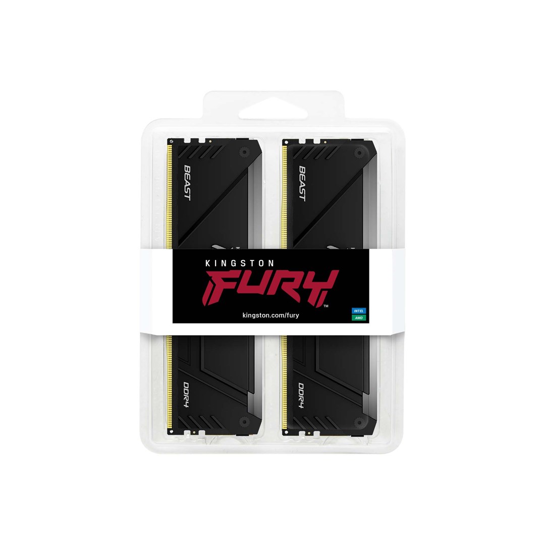 Kingston Technology FURY Beast 64GB 3200MT/s DDR4 CL16 DIMM (Kit of 2) RGB - Afbeelding 4