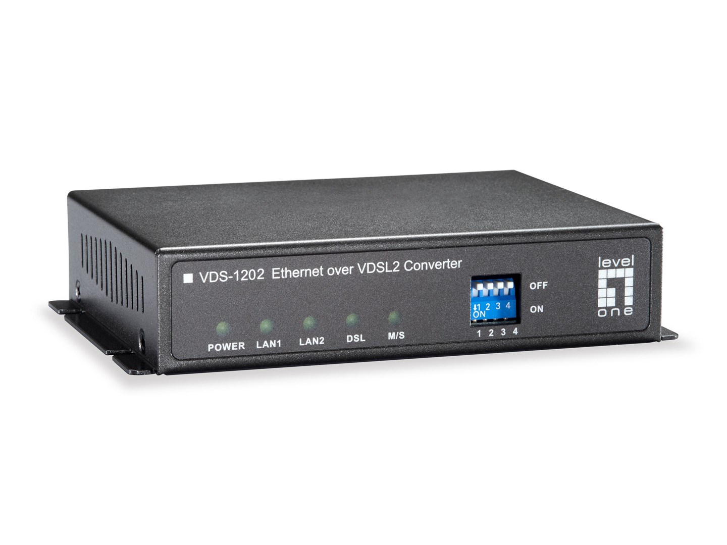 LevelOne VDS-1202 network media converter 100 Mbit/s Grey - Afbeelding 2