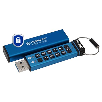 Kingston Technology IronKey 32GB Keypad 200, FIPS 140-3 Lvl 3 AES-256 Hardware Encrypted - Afbeelding 3