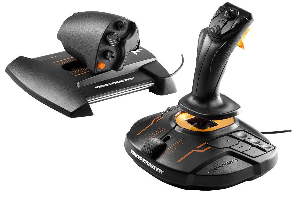 Thrustmaster T-16000M FCS Hotas Black, Orange USB Joystick Analogue / Digital PC