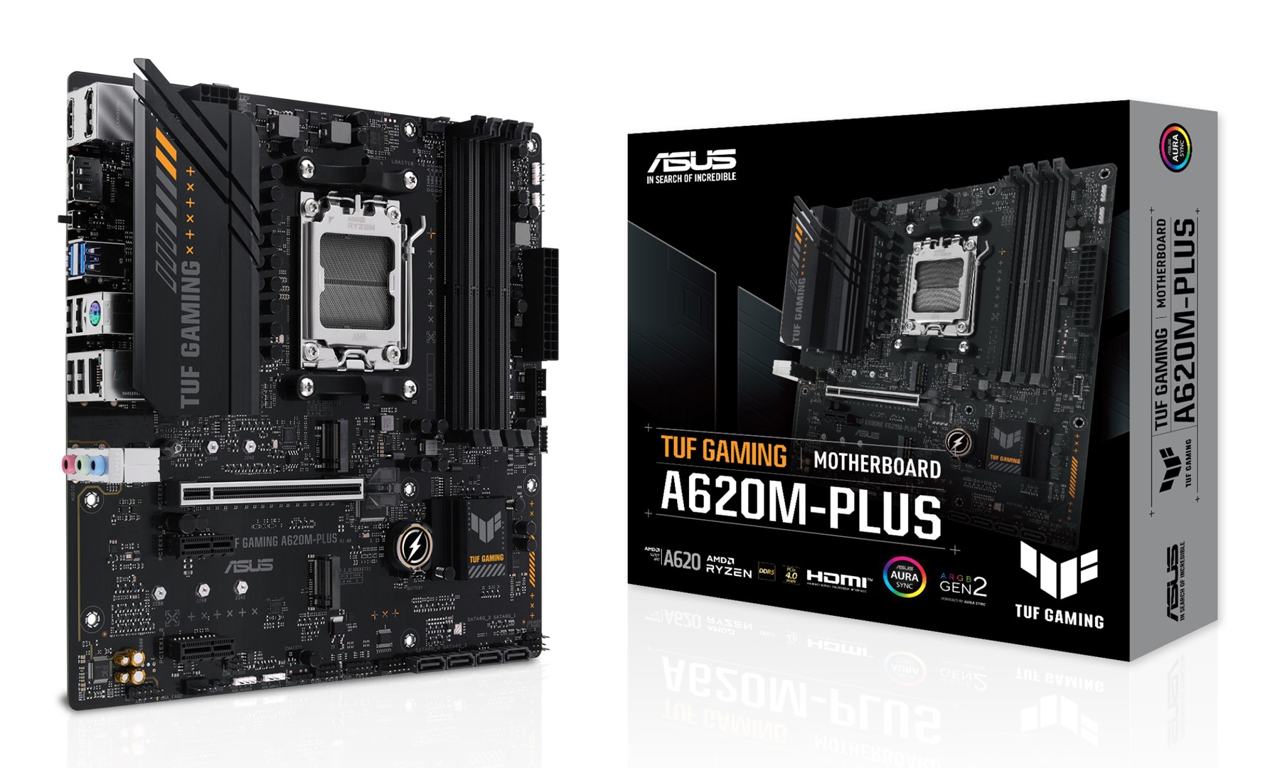 ASUS TUF GAMING A620M-PLUS AMD A620 Socket AM5 micro ATX