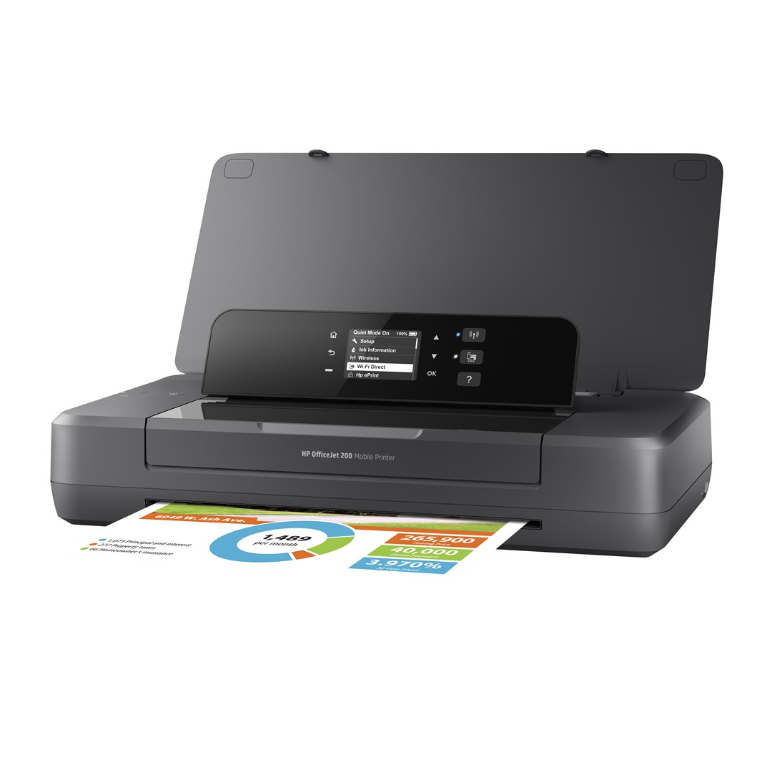 HP Officejet 200 Mobile Printer, Print, Front-facing USB printing - Afbeelding 2