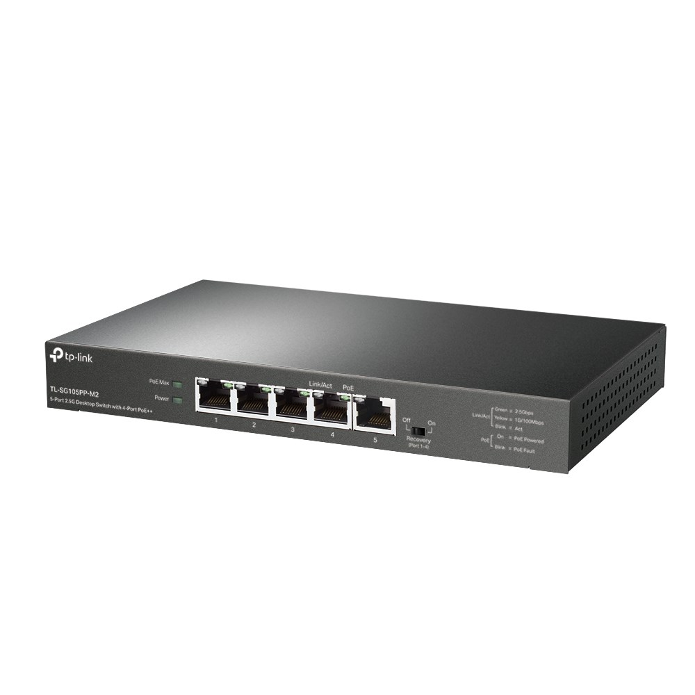 TP-Link 5-Port 2.5G Desktop Switch with 4-Port PoE++ - Afbeelding 3