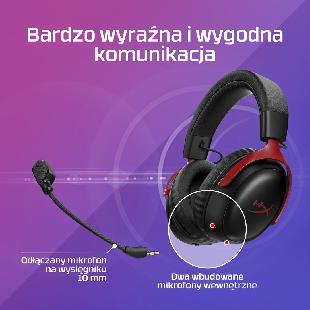 HyperX Cloud III S Wireless - Gaming Headset (Black) - Afbeelding 6
